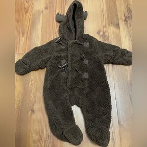 Cozy Brown Kids One Piece snowsuit